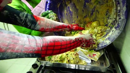 Spiderman Cooking Big Mac with Frozen Elsa & Hulk - Fun Superheroes Movie In Real Life-XYBwSaQ51ro