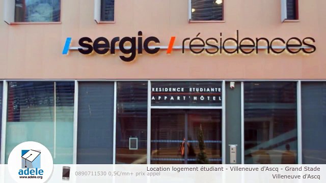 Location logement étudiant - Villeneuve d'Ascq - Grand Stade