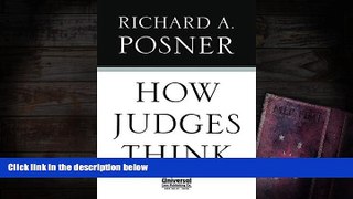 Buy Richard Posner How Judges Think Audiobook Download