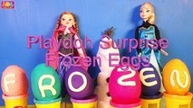 Frozen Play Doh Surprise Eggs Disney Princess Elsa, Anna & Olaf Toys | Huevos Sorpresa de Plastilina