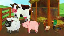 Finger Family Farm Animals | Nursery Rhymes & Kids Songs - ABCkidTV