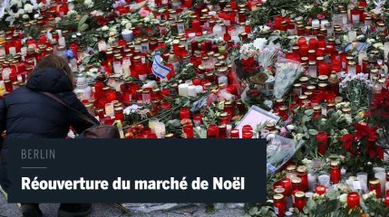 Réouverture du marché de Noël à Berlin après l'attentat