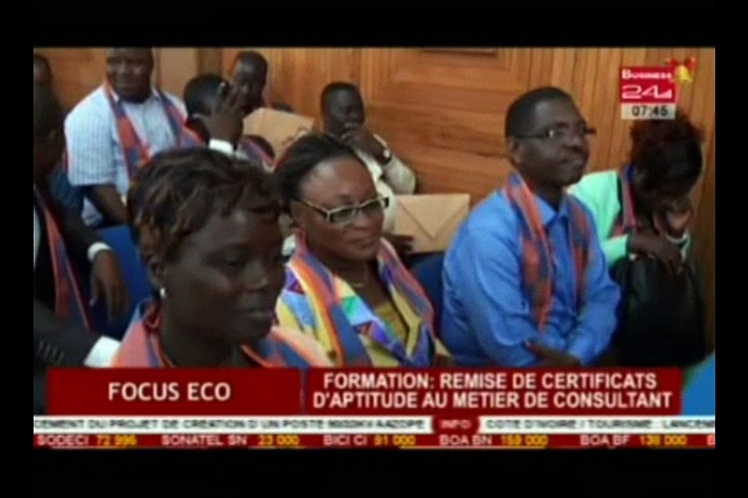 Business 24 - Focus Eco - FORMATION - Remise de certificats d’aptitude au metier de consultant