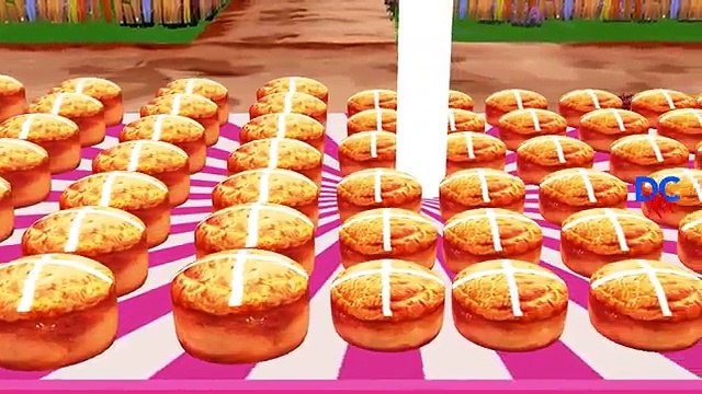 Godzilla Dinosaurs And King Kong Cartoons For Children Hot Cross Buns Nursery Rhymes