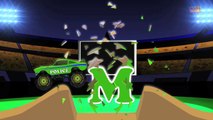 Monster Truck Stunts | Learn Alphabets