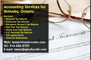 Grimsby ,Accounting Services , 416-626-2727 , taxes@garybooth.com