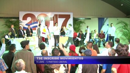 VIDEO: TSE inscribe a nueve movimientos de Libre y cinco del Partido Liberal