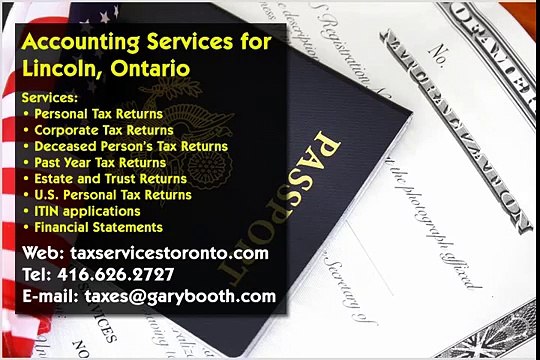 Lincoln , Accounting Services , 416-626-2727, taxes@garybooth.com