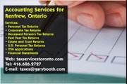 Renfrew , Accounting Services , 416-626-2727 , taxes@garybooth.com