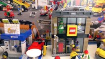 Lego Auto Haus Werkstatt bauen | Aufbau   Demo | Mobil in der Stadt Lego City Stadtzentrum 60097