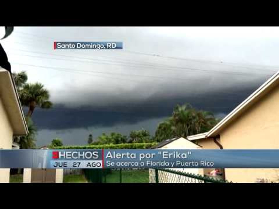 ¡Tormenta Erika se acerca a Florida y Puerto Rico! Vídeo Dailymotion