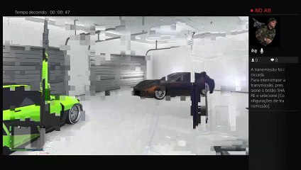 Transmissão ao vivo do PS4 de bala-de-camper