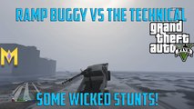 GTA 5 Online - Ramp Buggy Vs Technical - GTA 5 Stunts