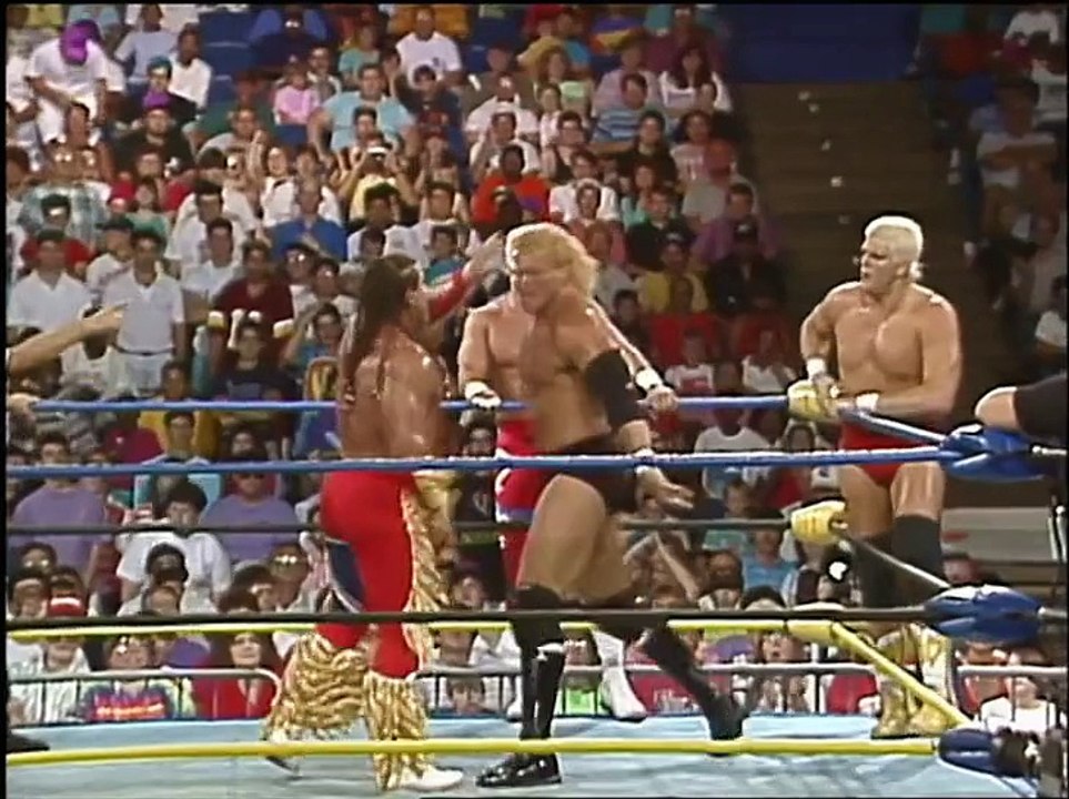 sid & rude & vader vs sting & rhodes & the bulldog