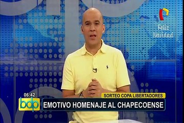 Emotivo homenaje al Chapecoense en sorteo de Copa Libertadores