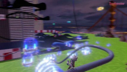 ROCKET RACCOON Nursery Rhymes Riding Down a Pipe & Defeating Bad Guys in a Maze