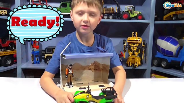 Bruder Quad Bike ATV with the driver Unboxing & Playtime. Video for Children - Toys for boys Review