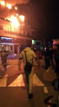 Incendie à Cros de Cagnes