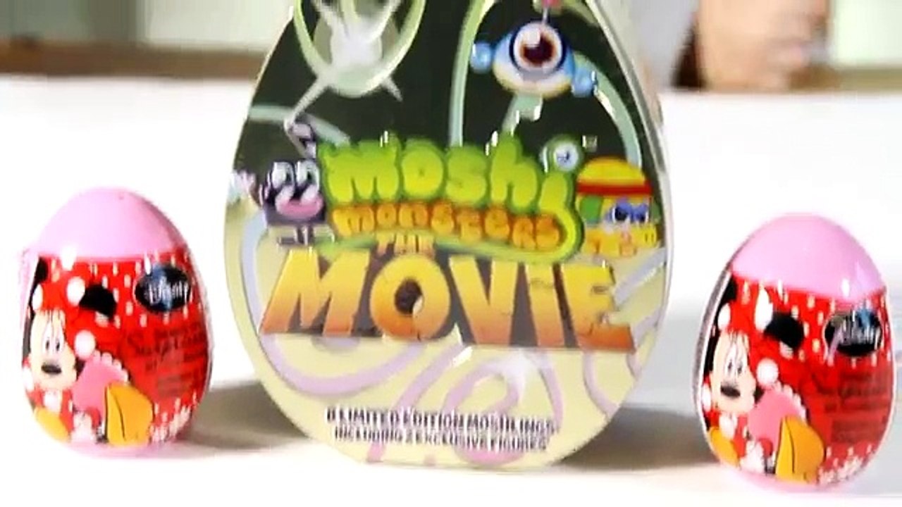 Moshi Monsters The Movie and 2 Disney Surprise Minnie Eggs
