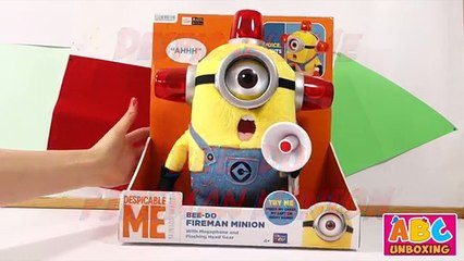 Despicable Me 2 Bee-Do Fireman Minion Toy | Talking Bee-Do Fireman Minion Toy