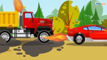 El Super Camión y el Coche de Carreras | Dibujos animados para niños | Carros infantiles