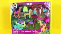 Dora The Explorer Play Doh Pony Makeover Dora Loves Ponies Play Doh Flowers DisneyCarToys