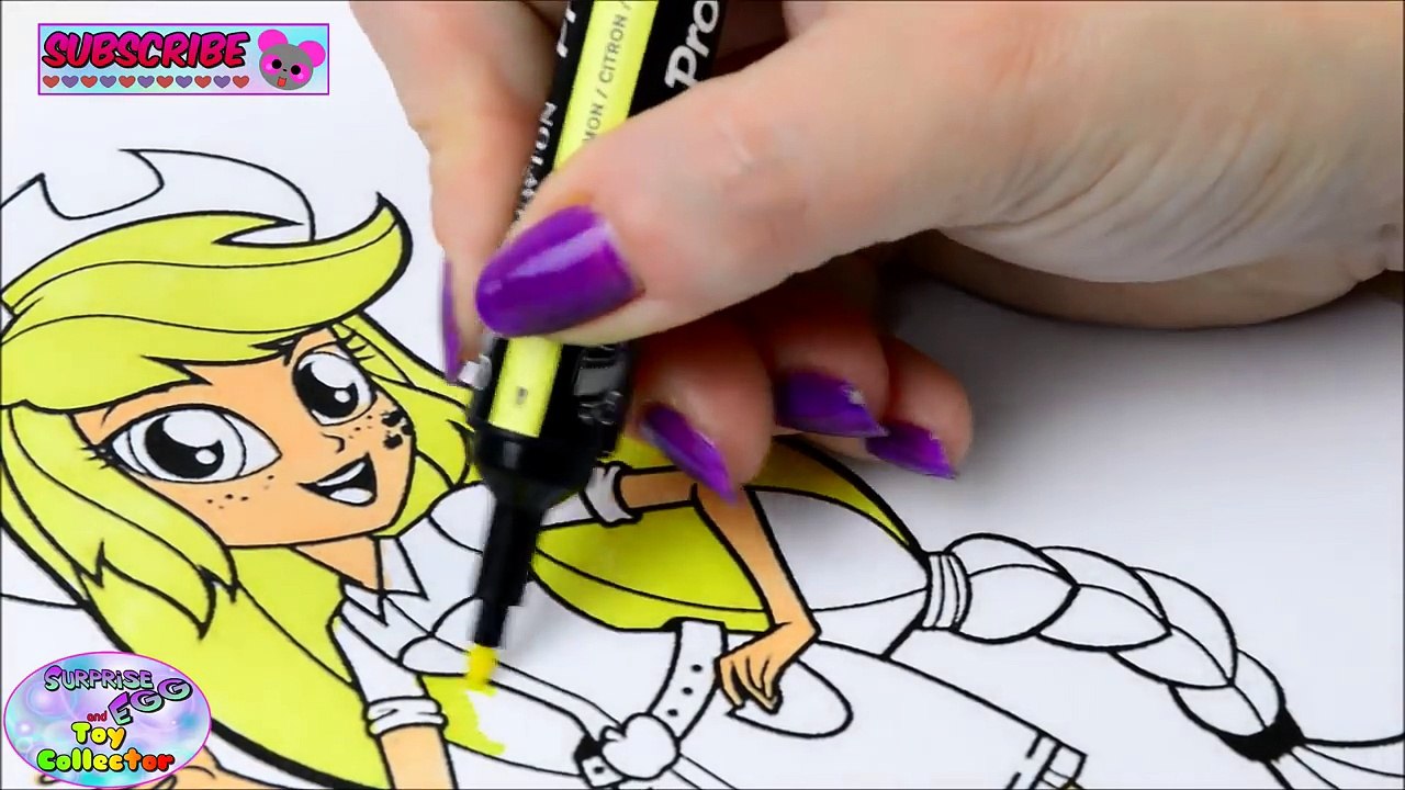 My Little Pony Coloring Book MLP EG Applejack Episode Surprise Egg and Toy Collector SETC