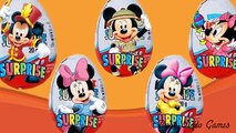 Mickey Mouse Kinder Surprise Eggs Finger Family | Alphabet ABC Songs for Children