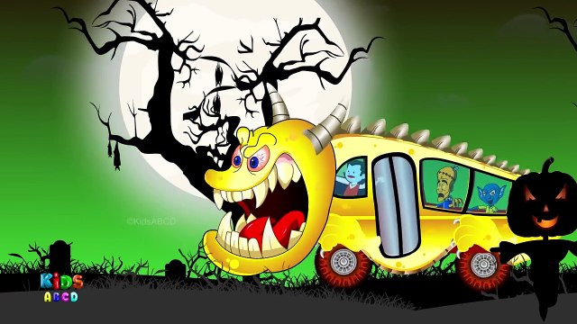 scary wheels on the bus | halloween rhymes | nursery rhymes | kids songs | scary rhymes