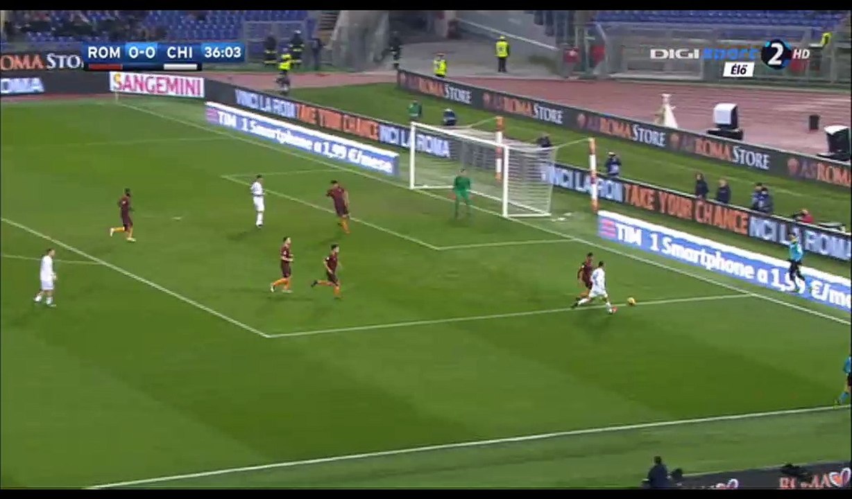 Jonathan de Guzman Goal HD - AS Roma 0-1 Chievo - 22.12.2016