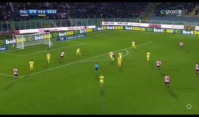 Robin Quaison Goal HD - Palermo 1-0 Pescara - 22.12.2016