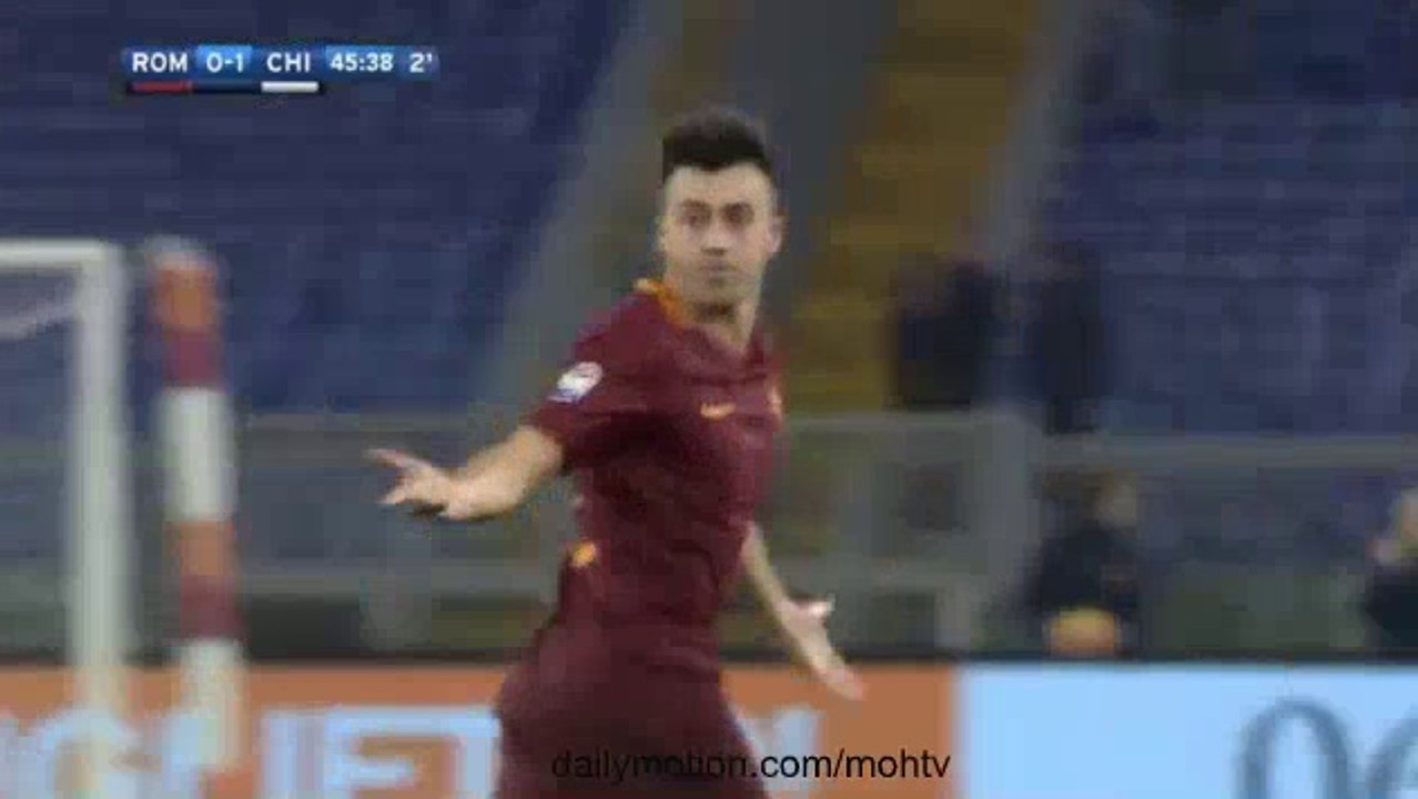 Stephan El Shaarawy Goal - AS Roma 1-1 Chievo 22.12.2016