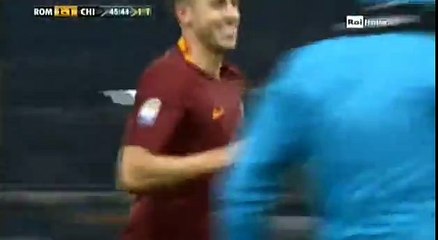 Stephan El Shaarawy Goal AS Roma 1 - 1 Chievo SA 22-12-2016