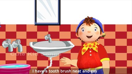 Noddy Brush Your Teeth Nursery Rhyme In HD With Lyrics | Popular 3D Animated Cartoon Rhymes For Kids