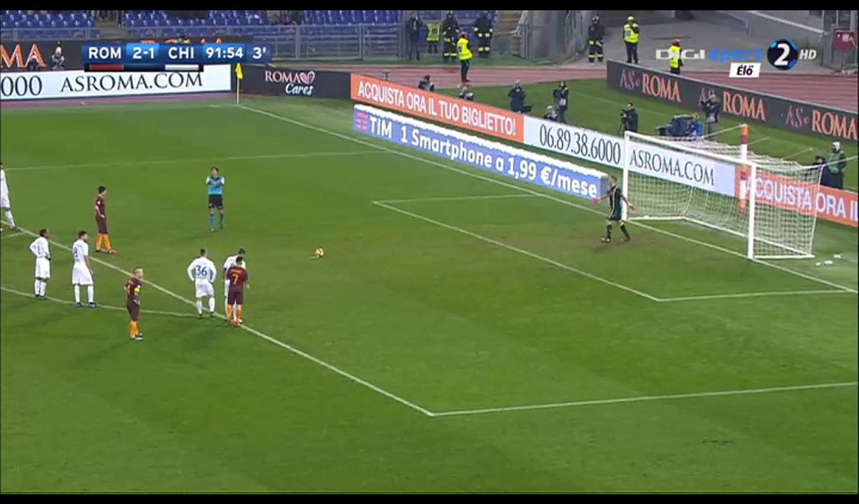 Diego Perotti Goal HD - AS Roma 3-1 Chievo - 22.12.2016