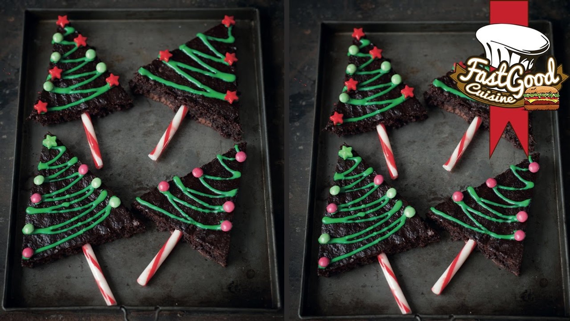 Brownies sapin de Noël, la recette pour les enfants - Kiss My Chef