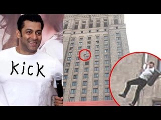 Salman Khan Hangs From Poland's Tallest Building For 'Kick'