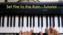Piano Lessons for Beginners Lesson 9 Easy How to Play Set Fire to the Rain on Piano by Adele Free