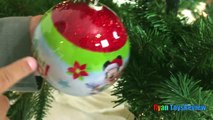 CHRISTMAS TRAIN FOR CHILDREN Decorate the Tree Disney Cars McQueen Surprise Egg Frozen Toys