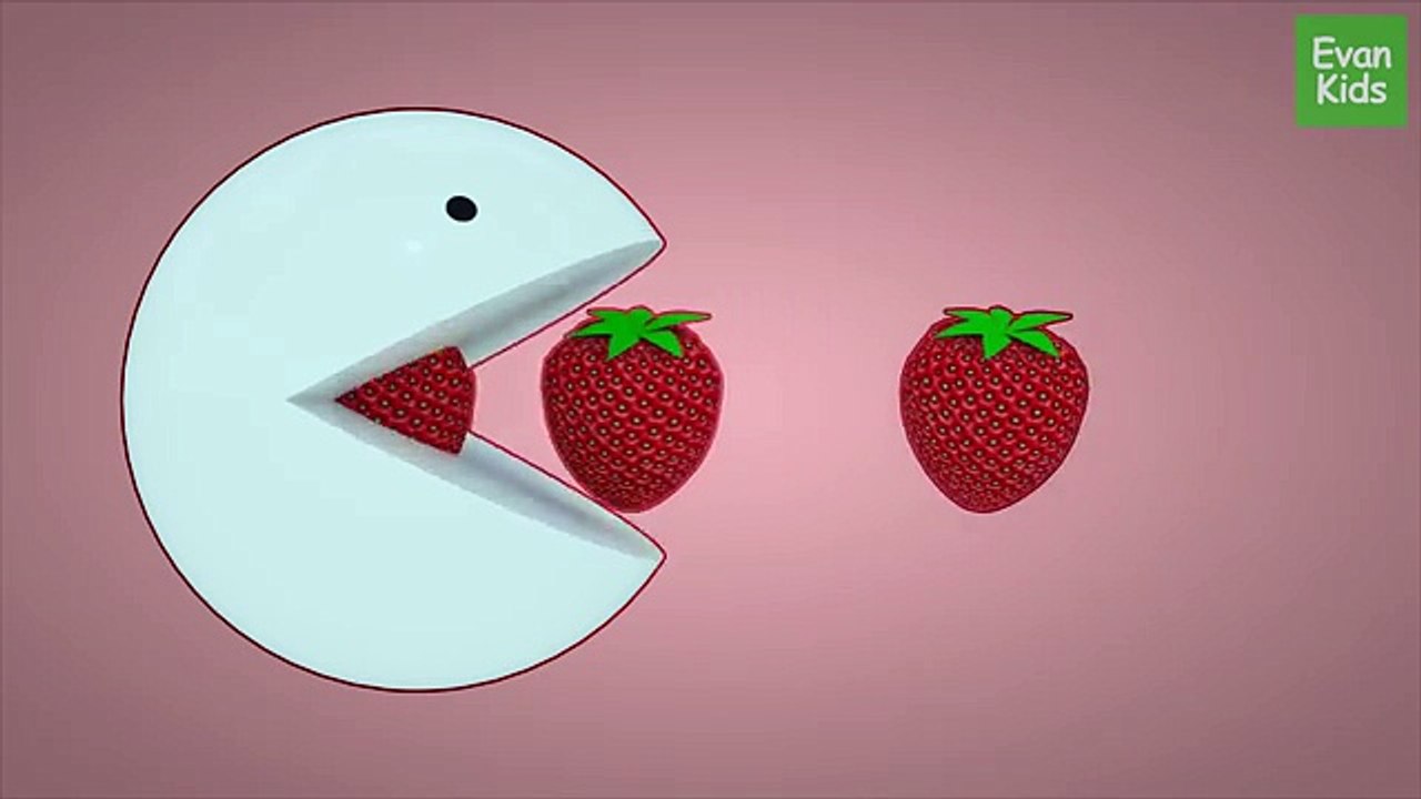 Pacman 3D | Learn Colors With Pacman for Kids Toddlers - EvanKids