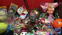 Shopkins Minecraft Hello Kitty Real Arcade Claw Machine Surprises Chocolate Egg Kids Toys
