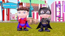Spiderman Batman Superman Captain America Hulk Cartoons Nursery Rhymes for children Finger Family