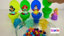 Colors For Children To Learn With Toy Toilet Disney Princess Dresses Candy Surprise Toys