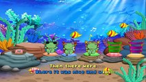 Five Little Speckled Frogs | Nursery Rhymes | Kids Songs [Lyrics 4K Music Video]