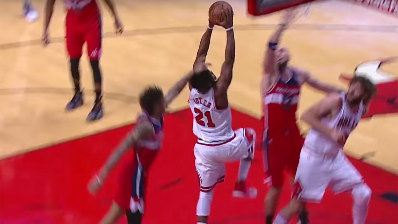 Jimmy Butler BURNS Kelly Oubre Jr for VICIOUS Dunk on Marcin Gortat, D-Wade "Disappointed" in Fans