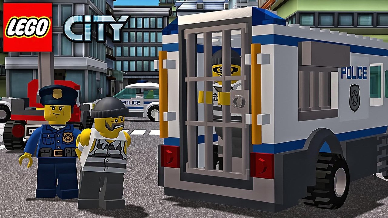 LEGO Police. Police Car. Cartoon about LEGO _ LEGO Game My City-My LEGO