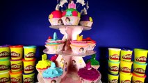 15 DISNEY PRINCESS Surprise Cupcakes Play Doh - Belle Rapunzel Aurora Cupcake Dresses