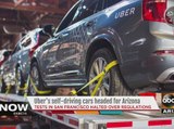 Uber moving self-driving cars to Arizona