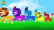 Lion Cartoon Finger Family Nursery Finger Family Rhymes | Kids World Animated Finger Family Rhymes |