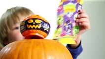 Halloween Pumpkin Moshi Monsters Egg and Kinder Joy Surprise Egg